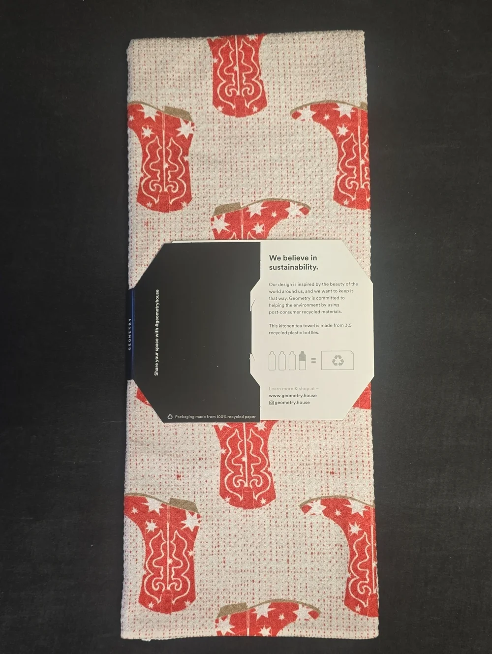 GEOMETRY KITCHEN TEA TOWEL - 18X30 - NWT